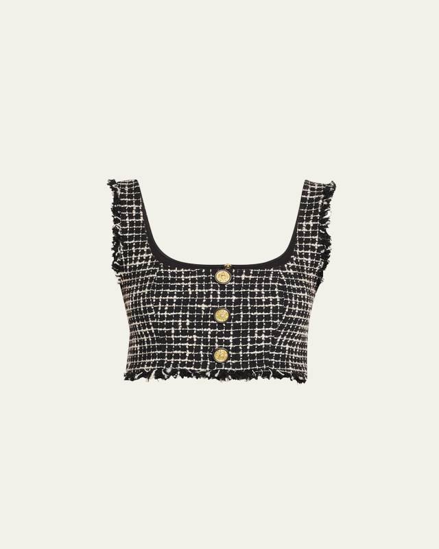 Mayline Tweed Bralette Top